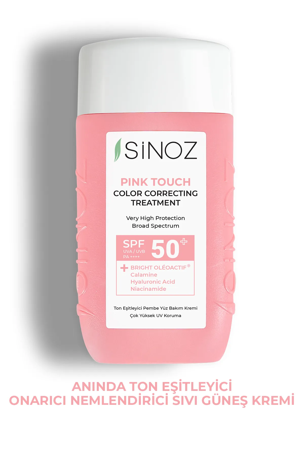 Sinoz Pink Touch Anında Ton Eşitleyici Onarıcı Nemlendirici Pembe Yüz Güneş Kremi